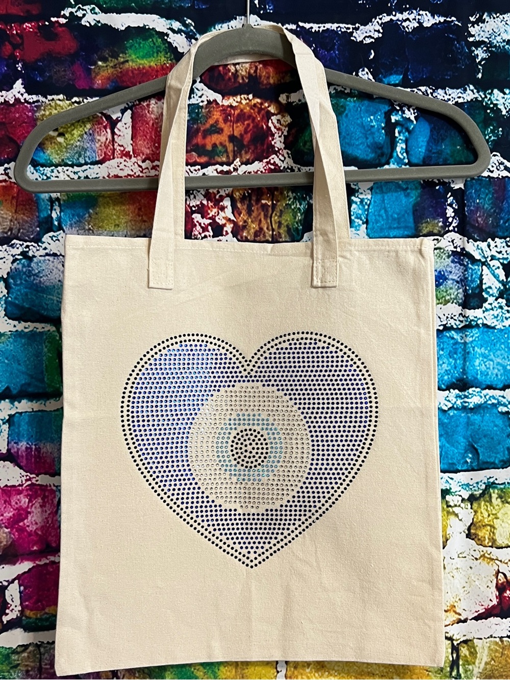 Evil Eye Rhinestone Tote Bag